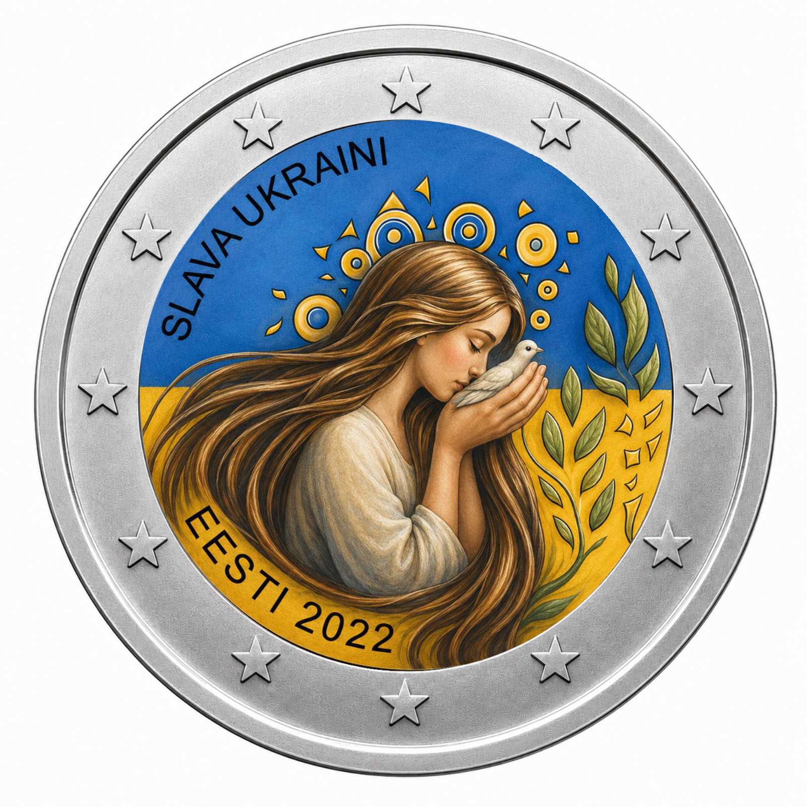2 Euros Glory to Ukraine (Coloured)